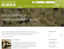Tablet Screenshot of herttoniemenkukka.fi